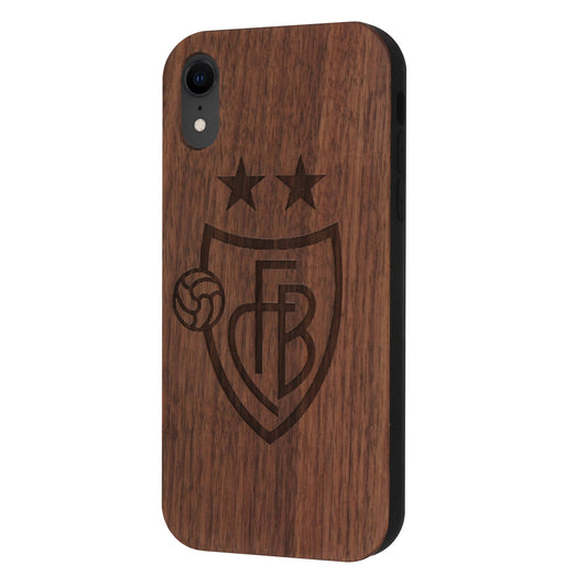 FC Basel Eden Case made with Walnut for the iPhone XR
