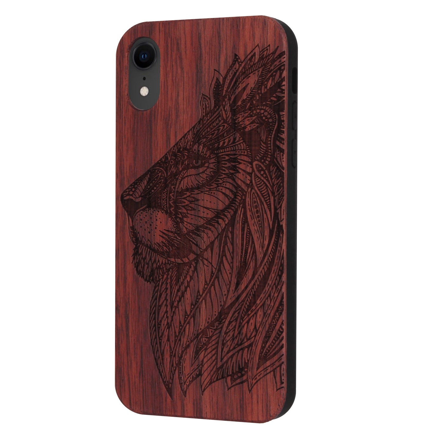 Lion Eden Case made with Rosewood for the iPhone XR