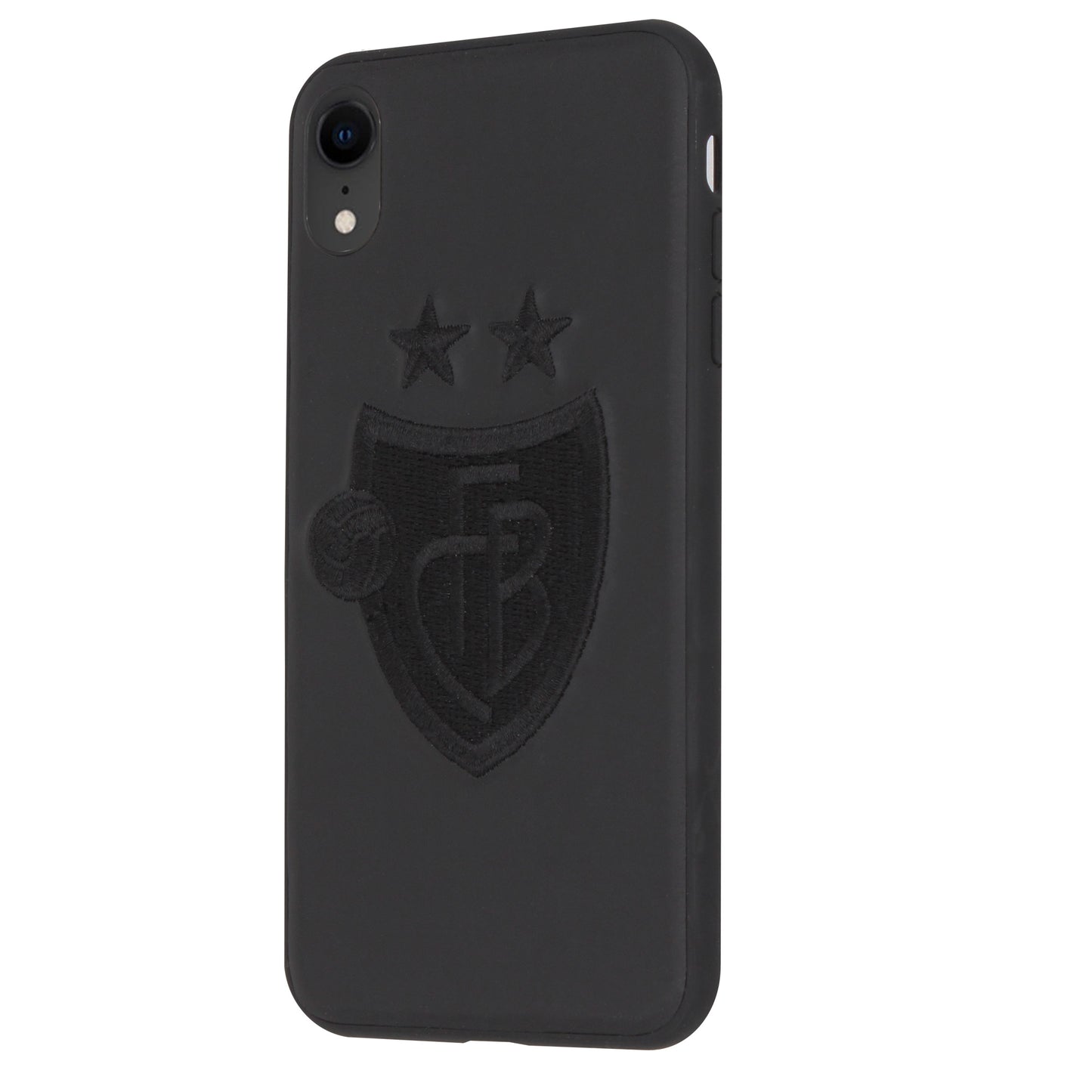 FC Basel 1K Stitch Case für das iPhone XR (Black-on-Black)