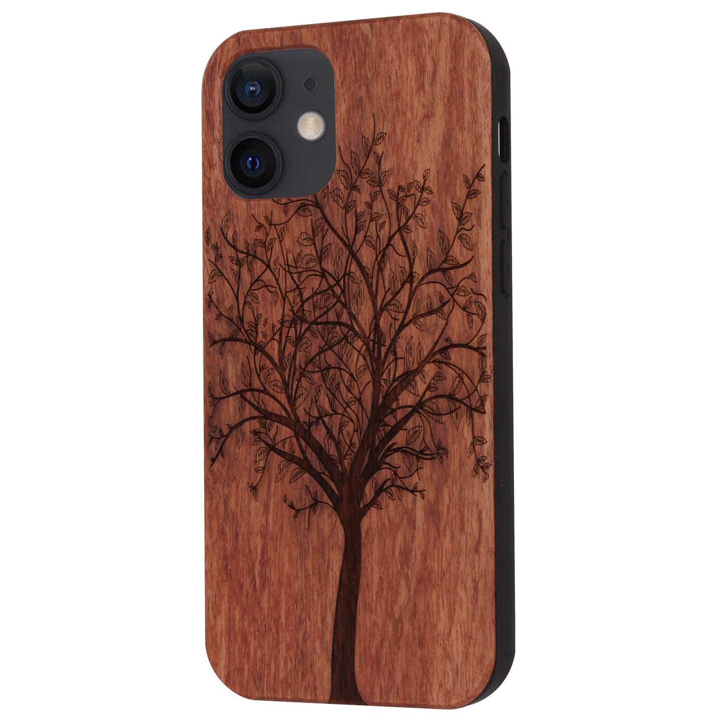 "Tree of Life" Eden Case made with Rosewood for the iPhone 12 Mini