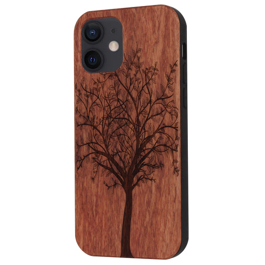 "Tree of Life" Eden Case made with Rosewood for the iPhone 12 Mini