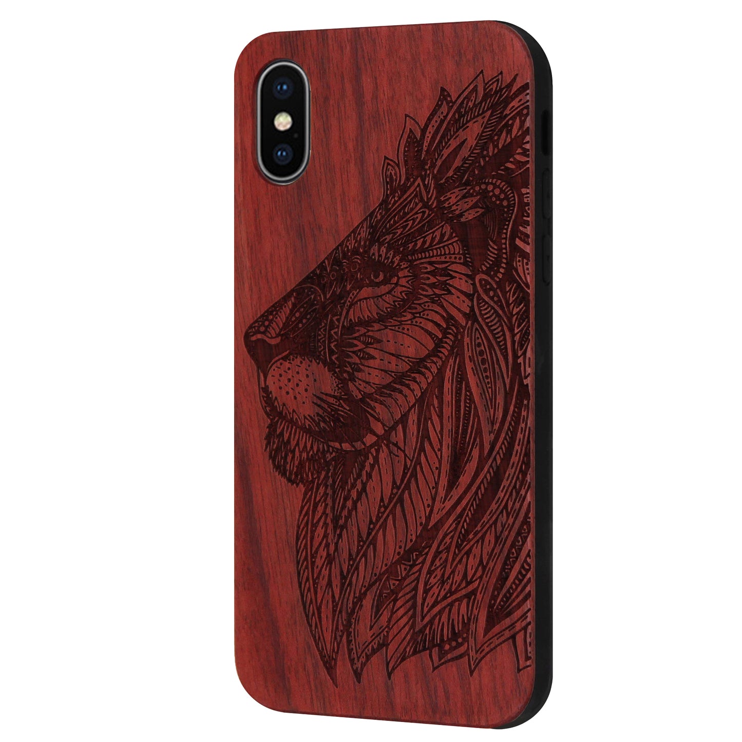 Lion Eden Case made with Rosewood for the iPhone XS Max