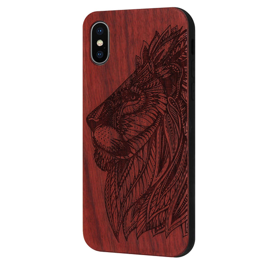 Lion Eden Case made with Rosewood for the iPhone XS Max