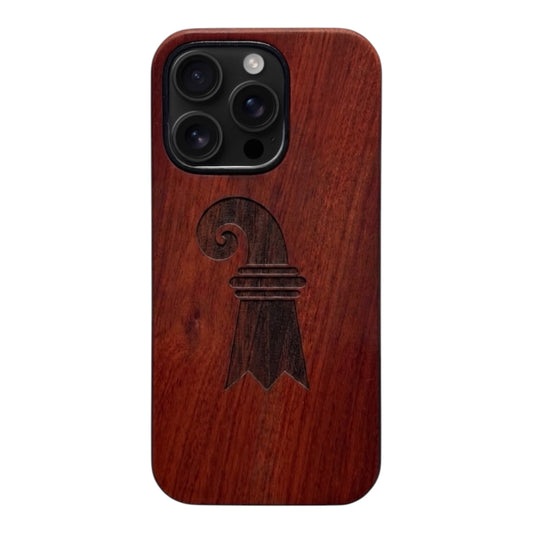 Baslerstab Case made with Rosewood for the iPhone 16 Pro Max with MagSafe