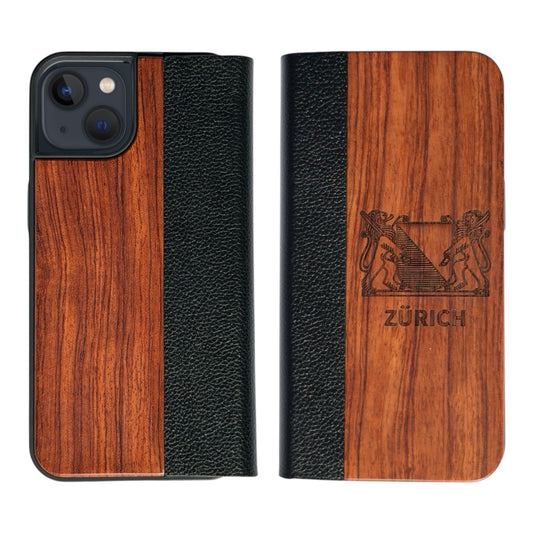 Rosenholz Zürich Wappen Eden Wallet Case für das iPhone 13/14/16E