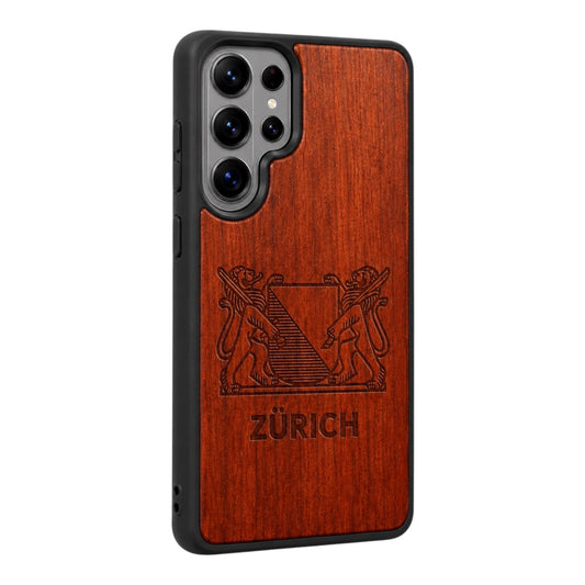 Zürich Wappen Eden Case aus Rosenholz für das Samsung Galaxy S26 Ultra mit MagSafe