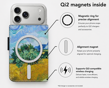 Van Gogh - Weizenfeld mit Zypressen Victor Case für iPhone 17 Pro mit MagSafe