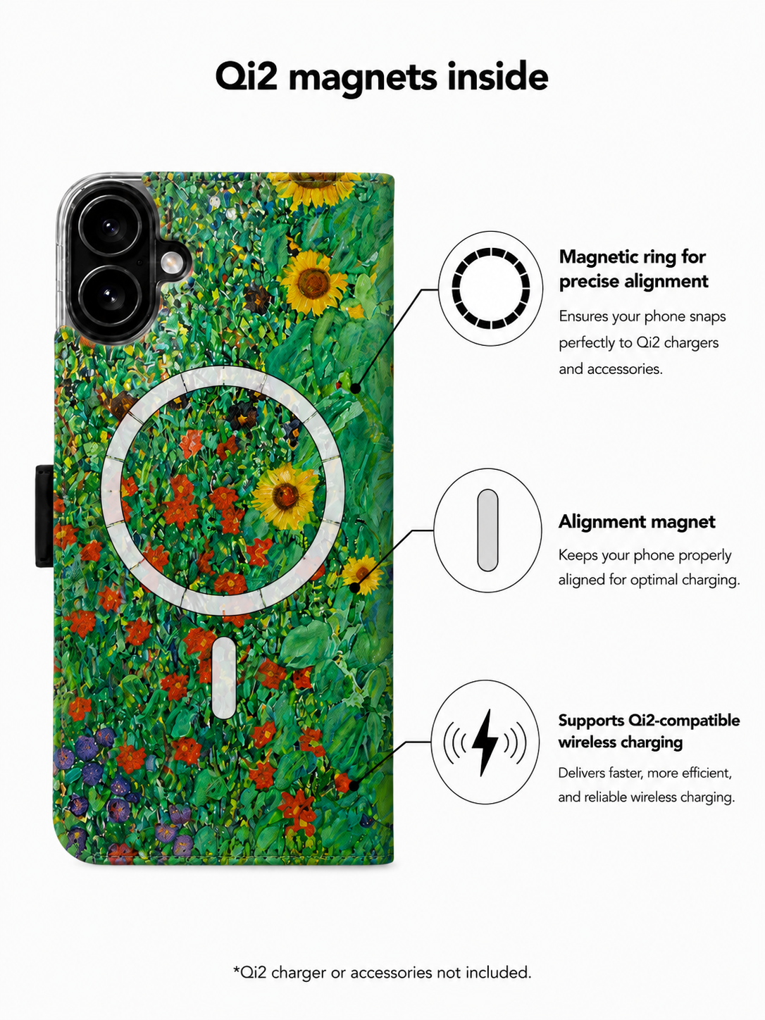 Gustav Klimt - Farm Garden Victor Case for iPhone 17 with MagSafe