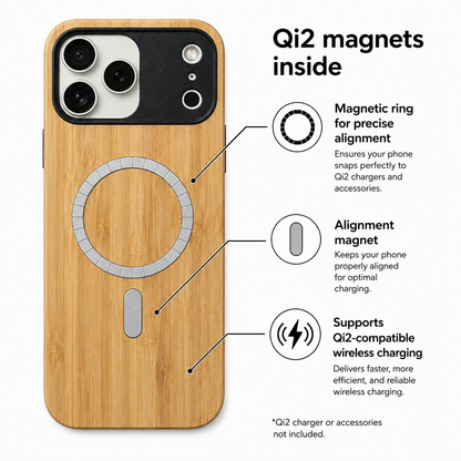 Eden Case made with Bamboo for the iPhone 17 Pro