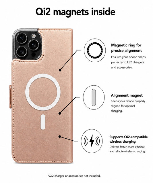 Rose Gold Victor Case for the iPhone 16 Pro Max with MagSafe