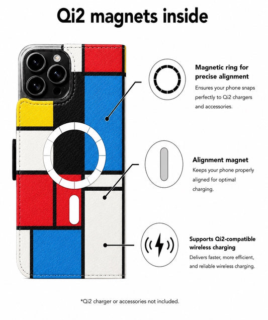 Mondrian Victor Case for the iPhone 16 Pro Max with MagSafe