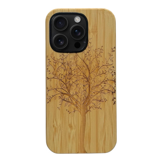 Tree of Life Eden Case made of bamboo for the iPhone 16 Pro Max with MagSafe