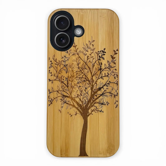 Tree of Life Eden Case made with Bamboo for the iPhone 16 with MagSafe