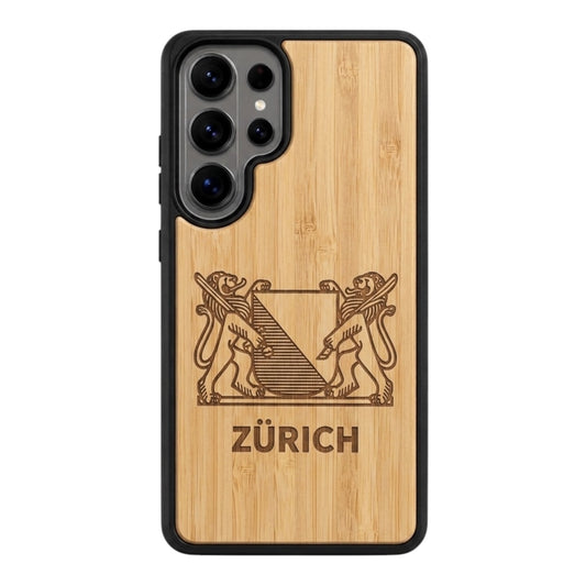 Zürich Wappen Eden Case aus Bambus für das Samsung Galaxy S26 Ultra mit MagSafe