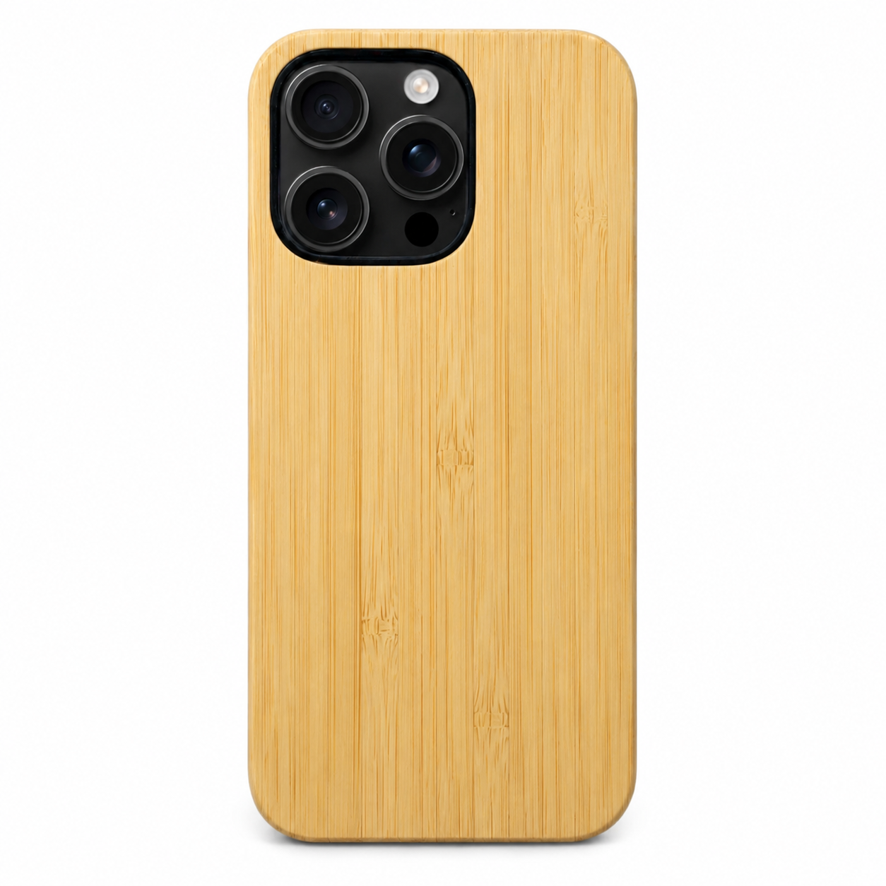 Bambus Eden Case für iPhone 16 Pro und 16 Pro Max – frontale Rückansicht