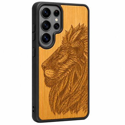 Löwe Eden Case aus Bambus für das Samsung Galaxy S26 Ultra mit MagSafe