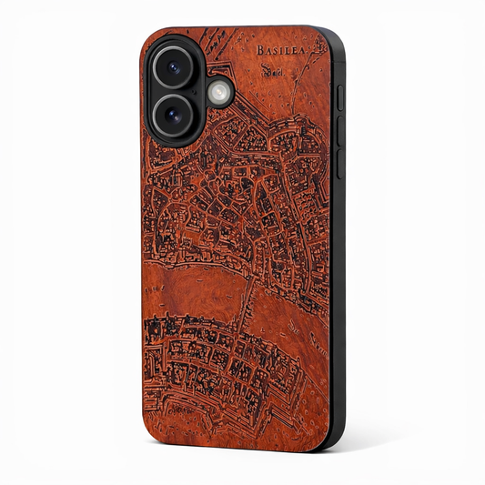 Basel Merian Eden Case made with Rosewood for the iPhone 16 with MagSafe