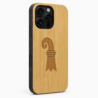 Eden Baslerstab Bambus Case für iPhone 16 Pro und 16 Pro Max – Camera Control Taste