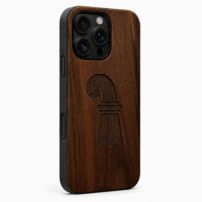 Eden Baslerstab Nussbaum Case für iPhone 16 Pro und 16 Pro Max – Camera Control Taste