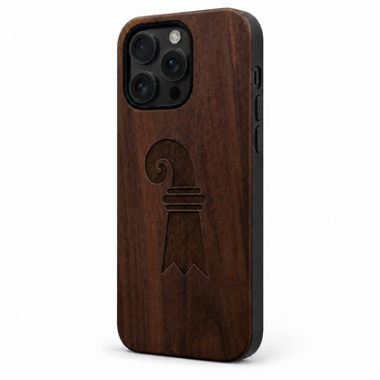 Eden Baslerstab Nussbaum Case für iPhone 16 Pro und 16 Pro Max – Lautstärketasten
