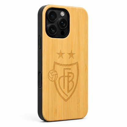 FC Basel Eden Case aus Bambus für das iPhone 16 Pro mit MagSafe