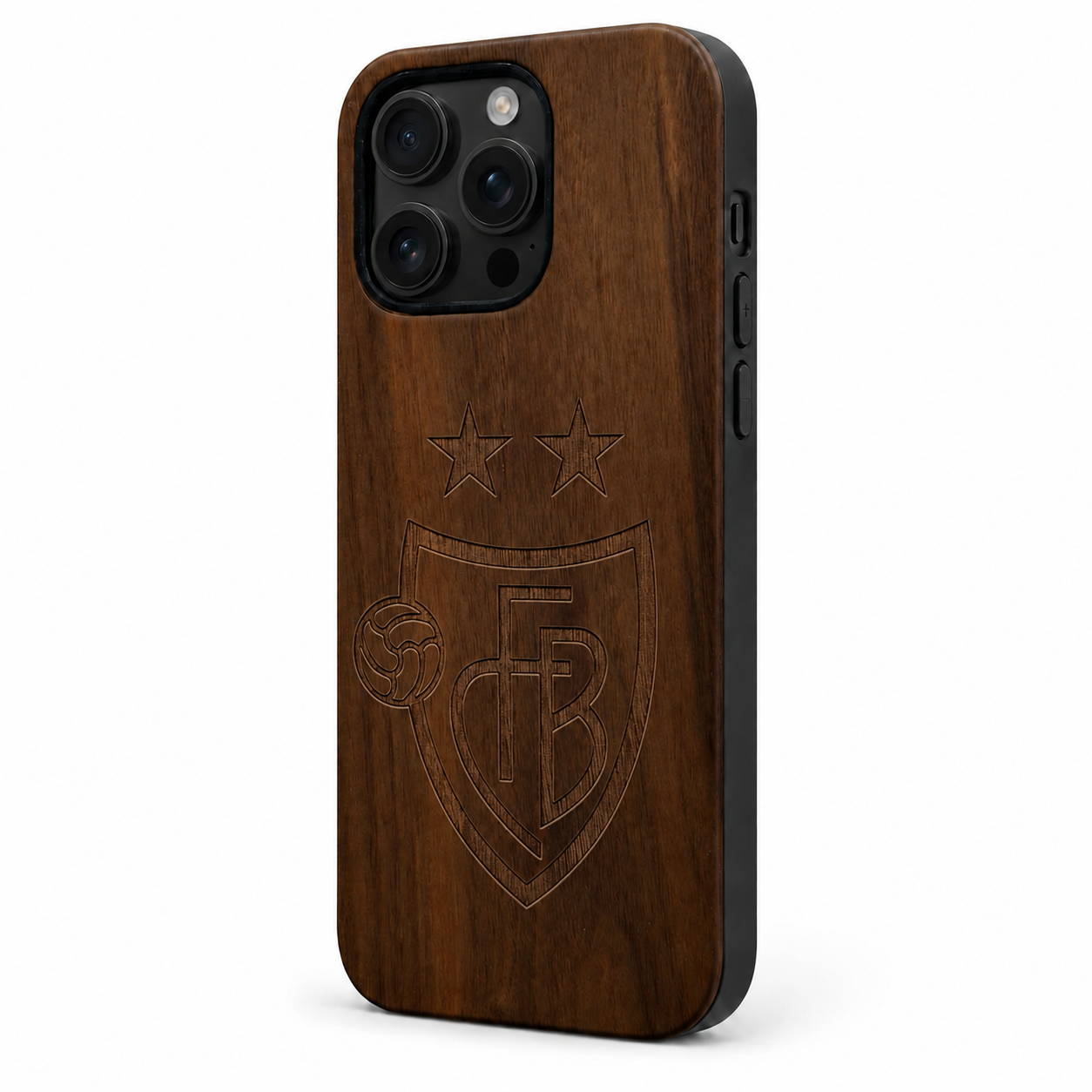 Eden FC Basel Nussbaum Case für iPhone 16 Pro und 16 Pro Max – Lautstärketasten