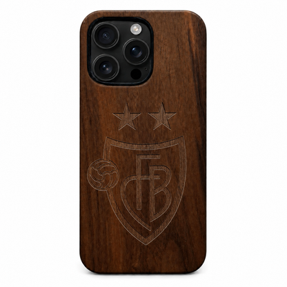 Eden FC Basel Nussbaum Case für iPhone 16 Pro und 16 Pro Max – Rückansicht
