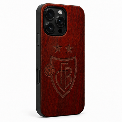 Eden FC Basel Rosenholz Case für iPhone 16 Pro und 16 Pro Max – Camera Control Taste