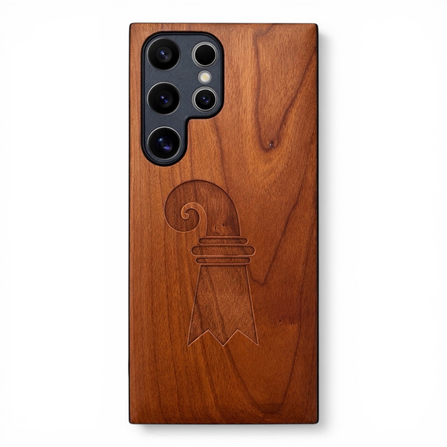 Eden Case Baslerstab aus Kirschholz für das Samsung Galaxy S21 Ultra