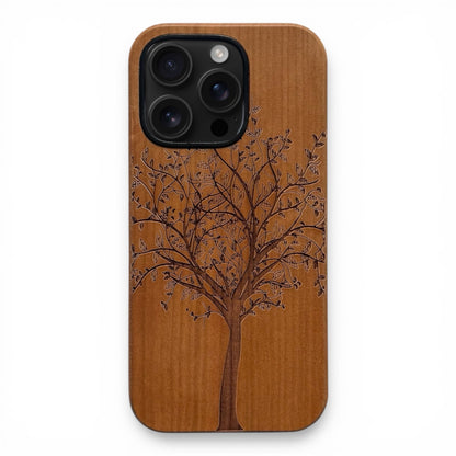 Tree of Life Eden Case made with Cherry Wood for the iPhone 16 Pro Max