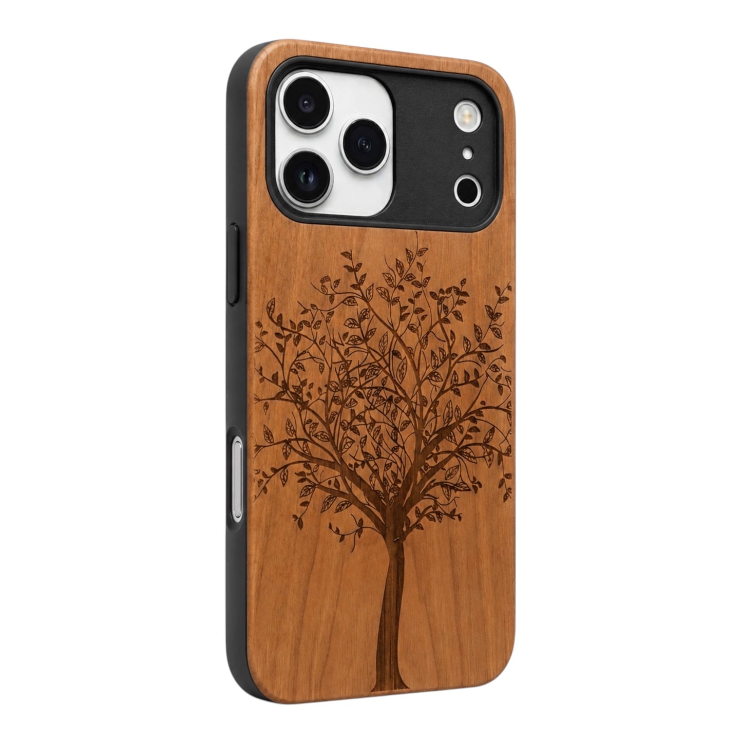 Tree of Life Eden Case made with Cherry Wood for the iPhone 17 Pro
