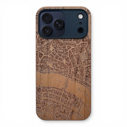Basel Merian Eden Case made with Cherry Wood for the iPhone 17 Pro Max