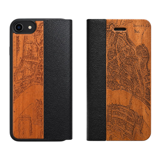 Basel Merian Eden Wallet Case aus Kirschholz für das iPhone 6/6s/7/8/SE