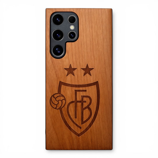 Eden Case FCB aus Kirschholz für das Samsung Galaxy S24 Ultra