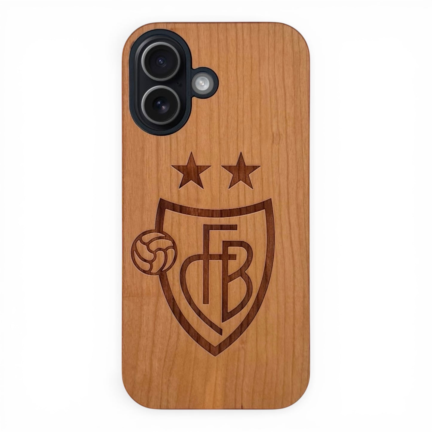 FC Basel Eden Case made with Cherry Wood for the iPhone 16 with MagSafe