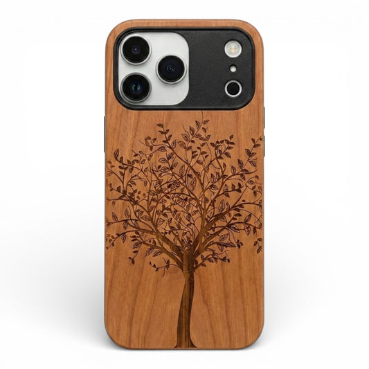 Tree of Life Eden Case made with Cherry Wood for the iPhone 17 Pro Max