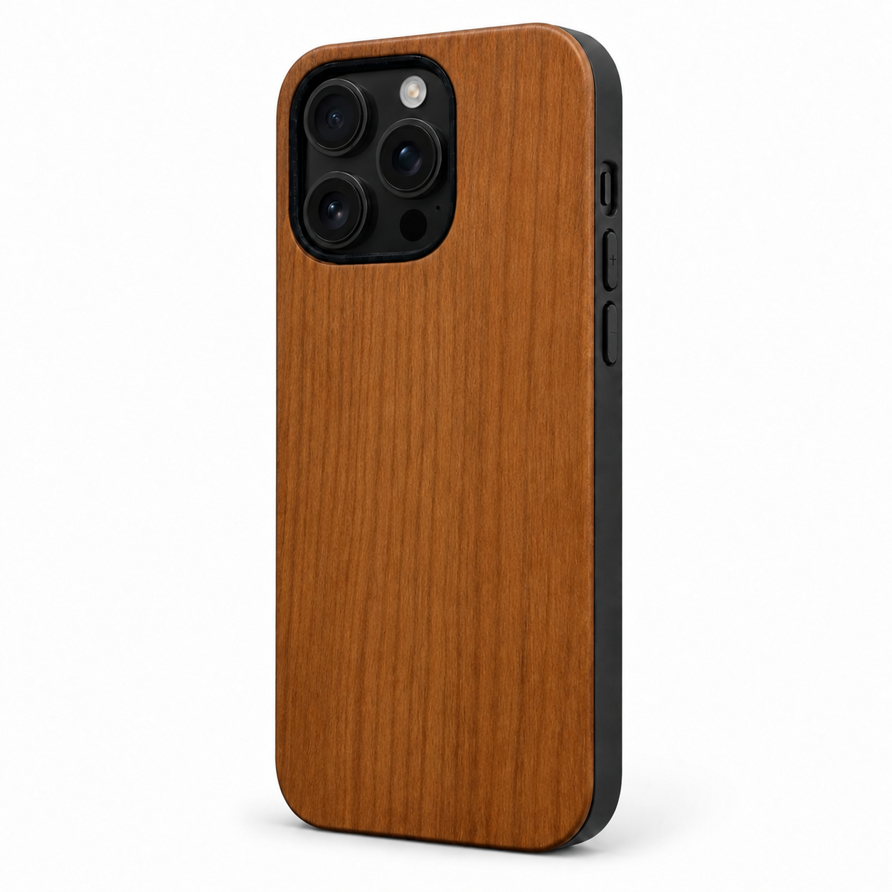 Eden Kirschholz Case für iPhone 16 Pro und 16 Pro Max – Lautstärketasten