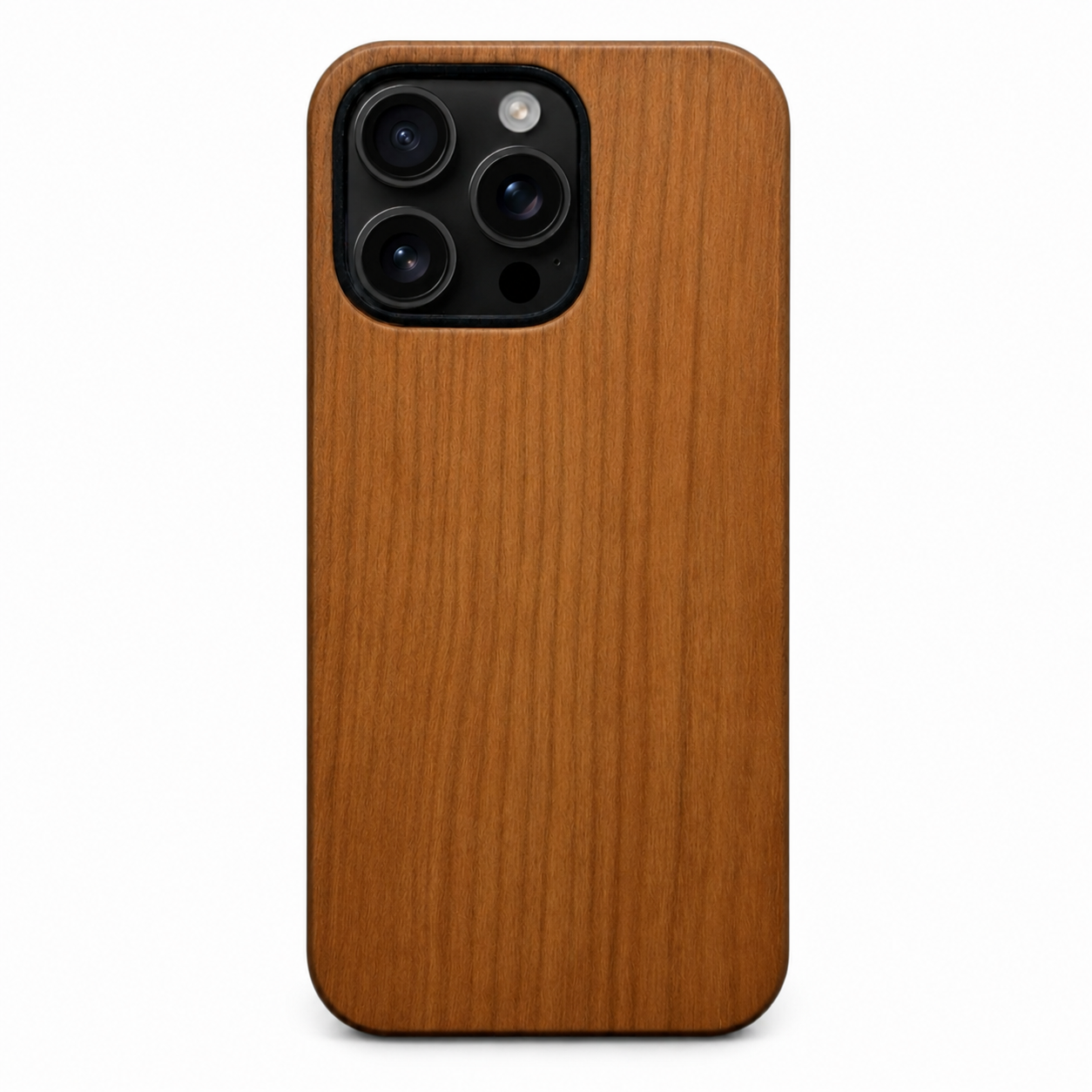 Eden Kirschholz Case für iPhone 16 Pro und 16 Pro Max – Rückansicht