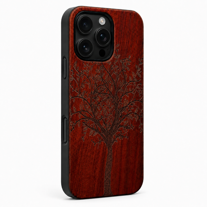 Lebensbaum Rosenholz Case für iPhone 16 Pro – Camera-Control-Taste