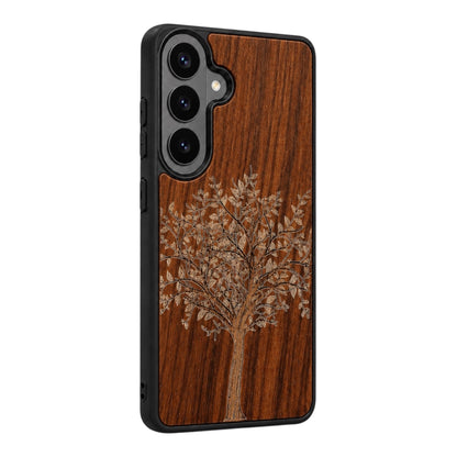 Lebensbaum Eden Case aus Nussbaumholz für das Samsung Galaxy S26 mit MagSafe