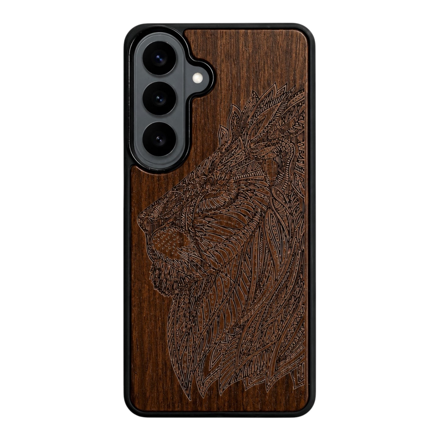 Löwe Eden Case aus Nussbaumholz für das Samsung Galaxy S26 mit MagSafe
