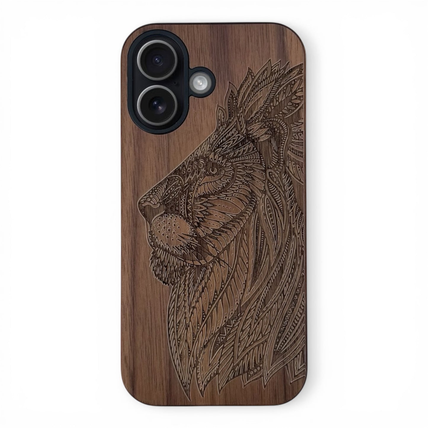 Lion Eden Case made with Walnut Wood for the iPhone 17 with MagSafe