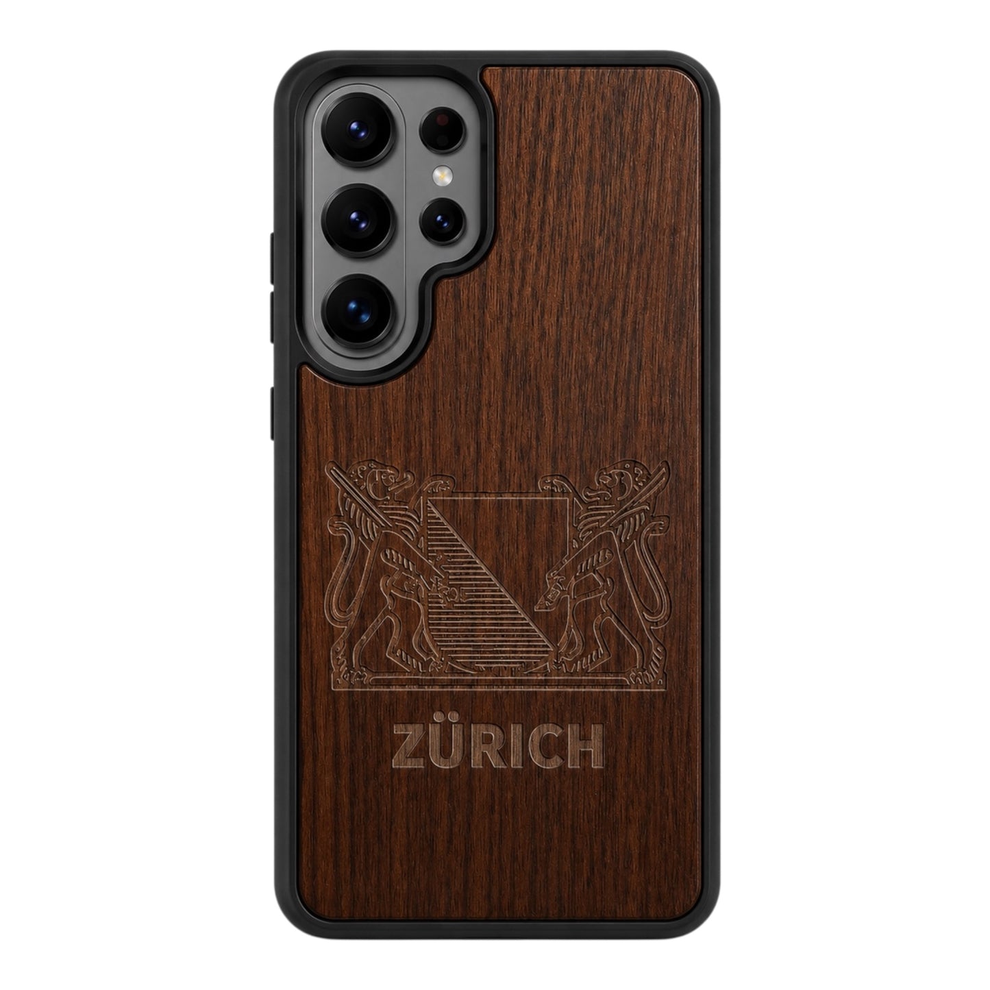 Zürich Wappen Eden Case aus Nussbaumholz für das Samsung Galaxy S26 Ultra mit MagSafe