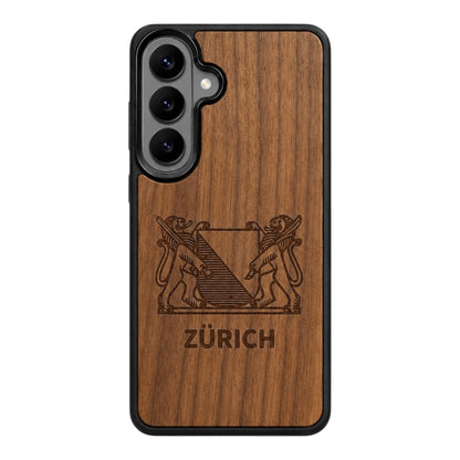 Zürich Wappen Eden Case aus Nussbaumholz für das Samsung Galaxy S26 mit MagSafe