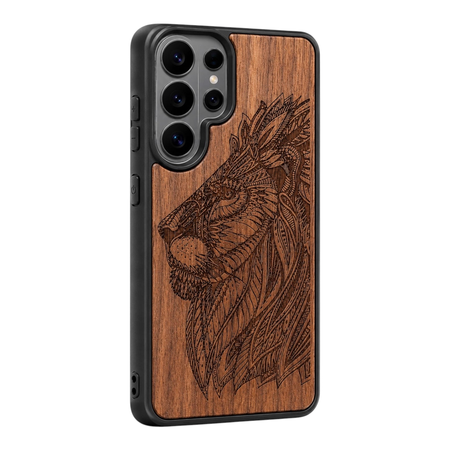 Löwe Eden Case aus Nussbaumholz für das Samsung Galaxy S26 Ultra mit MagSafe