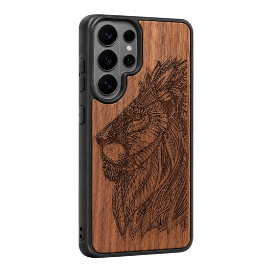 Löwe Eden Case aus Nussbaumholz für das Samsung Galaxy S26 Ultra mit MagSafe