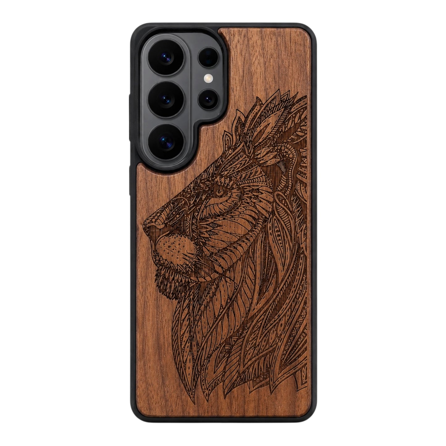 Löwe Eden Case aus Nussbaumholz für das Samsung Galaxy S26 Ultra mit MagSafe