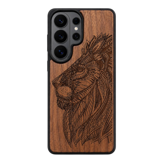 Löwe Eden Case aus Nussbaumholz für das Samsung Galaxy S26 Ultra mit MagSafe