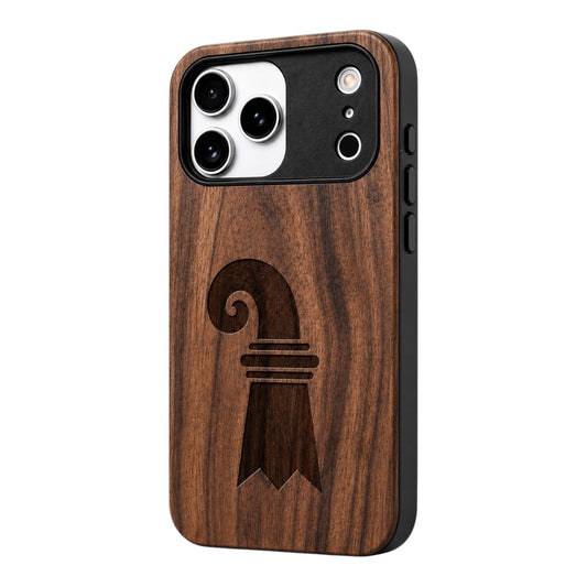 Baslerstab Eden Case aus Nussbaumholz für das iPhone 17 Pro mit MagSafe