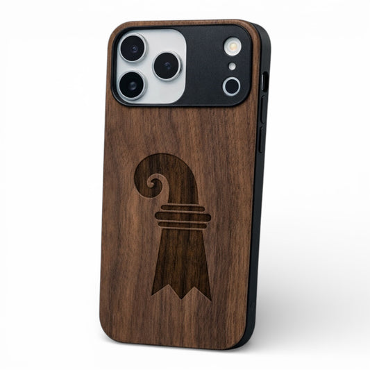 Baslerstab Eden Case made with Walnut Wood for the iPhone 17 Pro Max